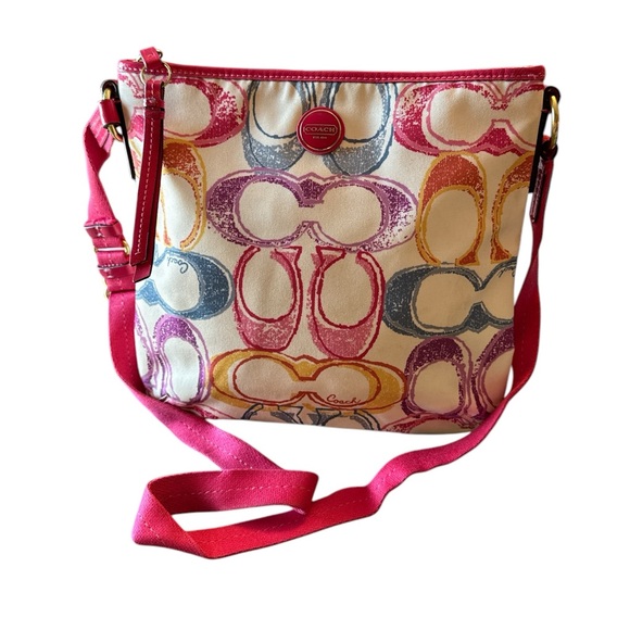 Coach Pink and Cream Crossbody Bag - Picture 4 of 12